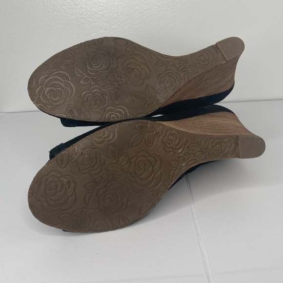 Carlos by Carlos Santana Black Wedge Ankle Boots - Picture 5 of 8